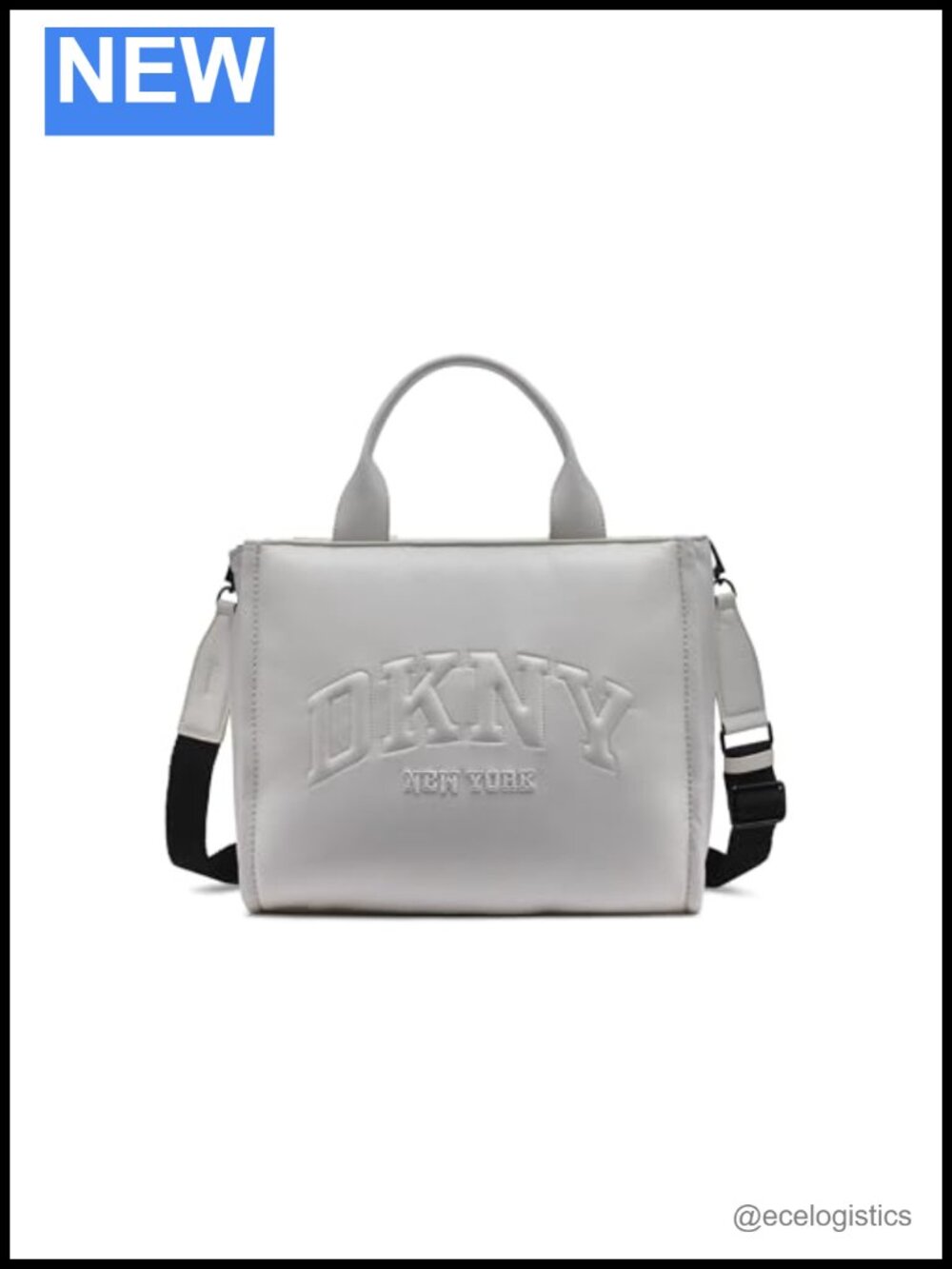 Faux Leather Tote, Zip Top, Top Handle & Chain Shoulder Strap, Medium
